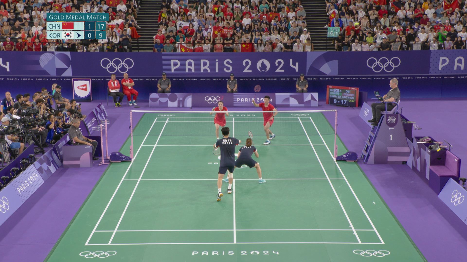 巴黎奧運羽毛球混雙　國家隊鄭思維夥拍黃雅瓊奪金牌