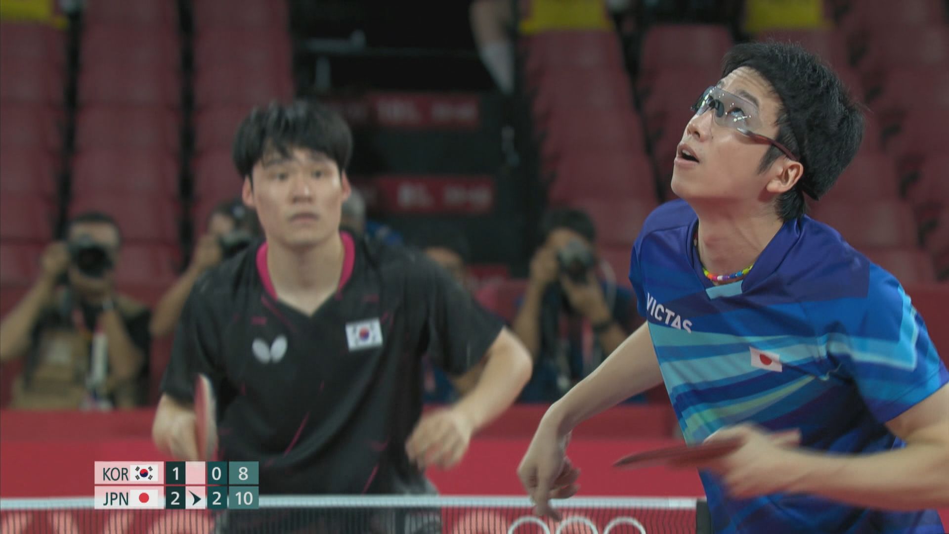 男子乒乓球團體賽銅牌戰　日本3:1南韓