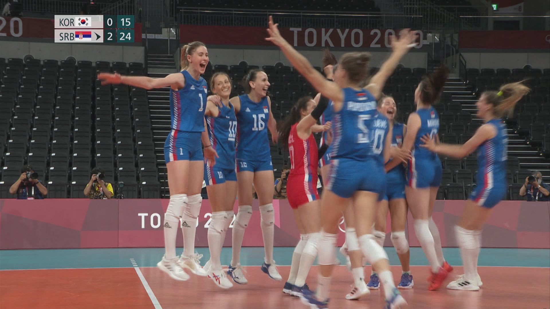 奧運女子排球賽　塞爾維亞直落三局挫南韓奪銅