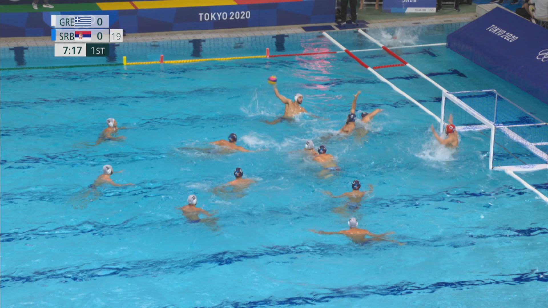 男子水球決賽　塞爾維亞擊敗希臘衛冕