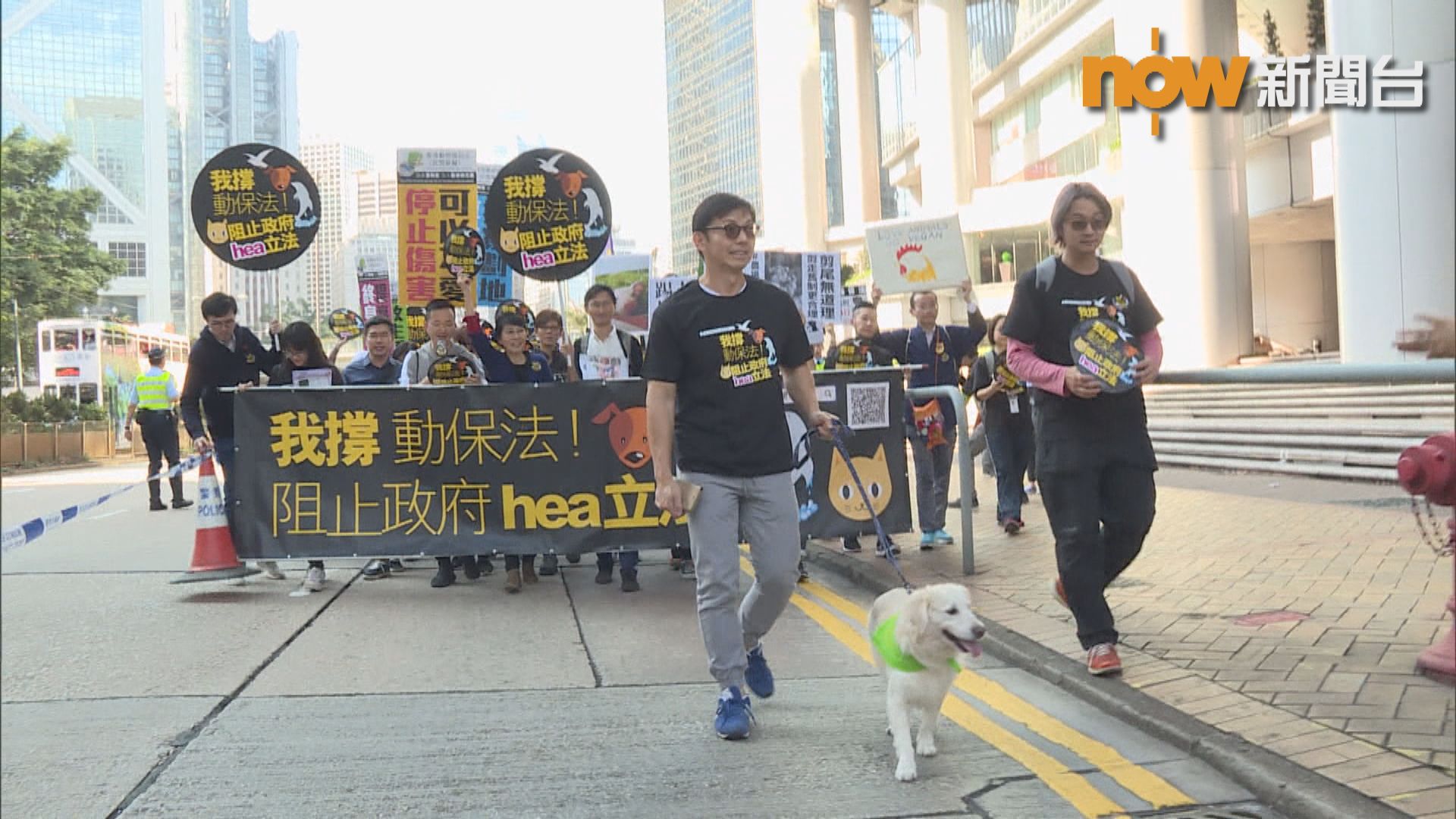 逾二百人遊行促完善法例保障動物權益