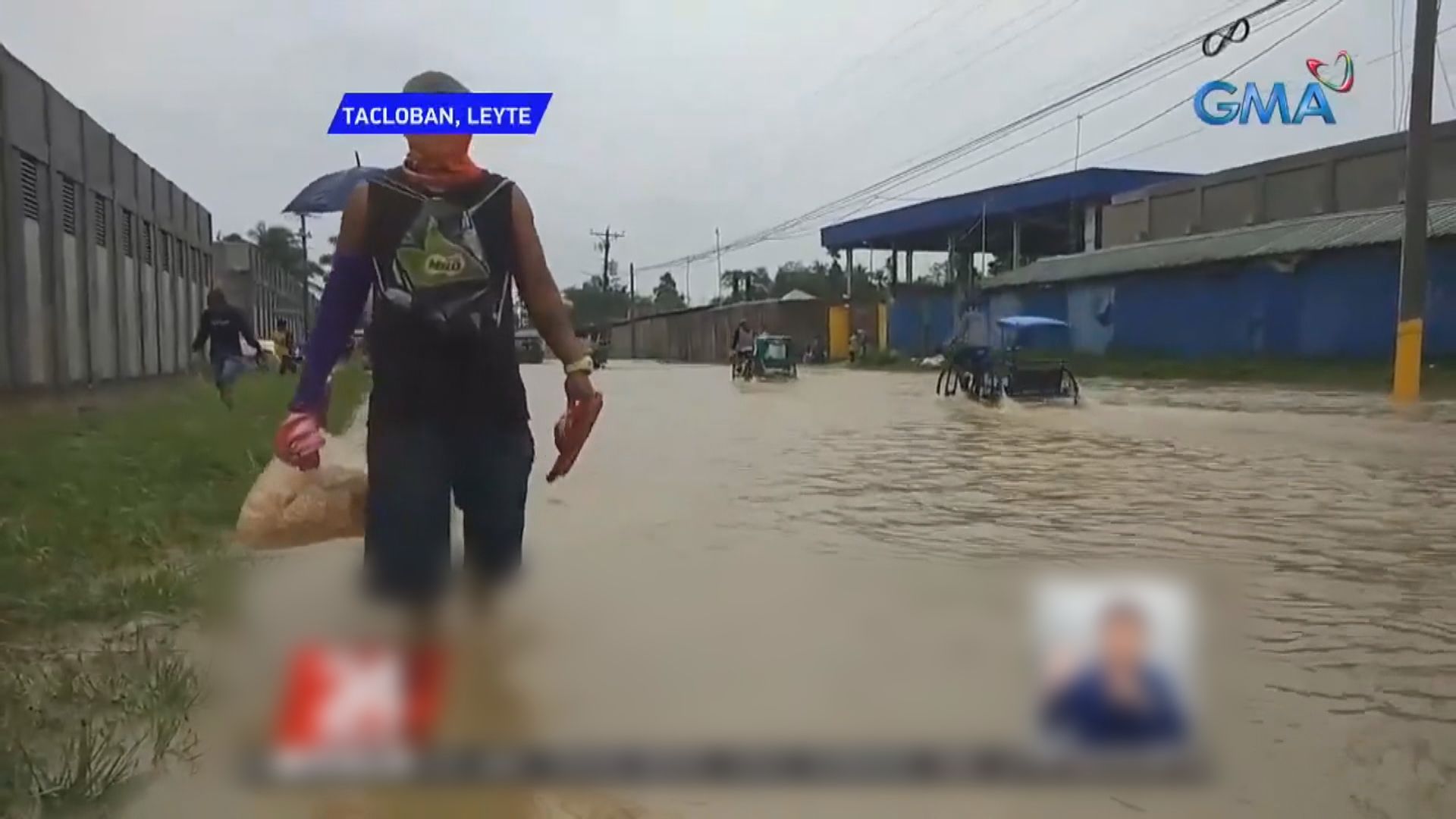 風暴康森吹襲菲律賓中部多處狂風暴雨