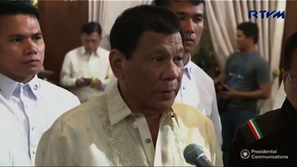 菲律賓總統稱不會將南海島礁軍事化