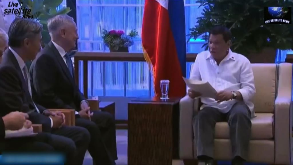 菲律賓總統杜特爾特晤馬蒂斯