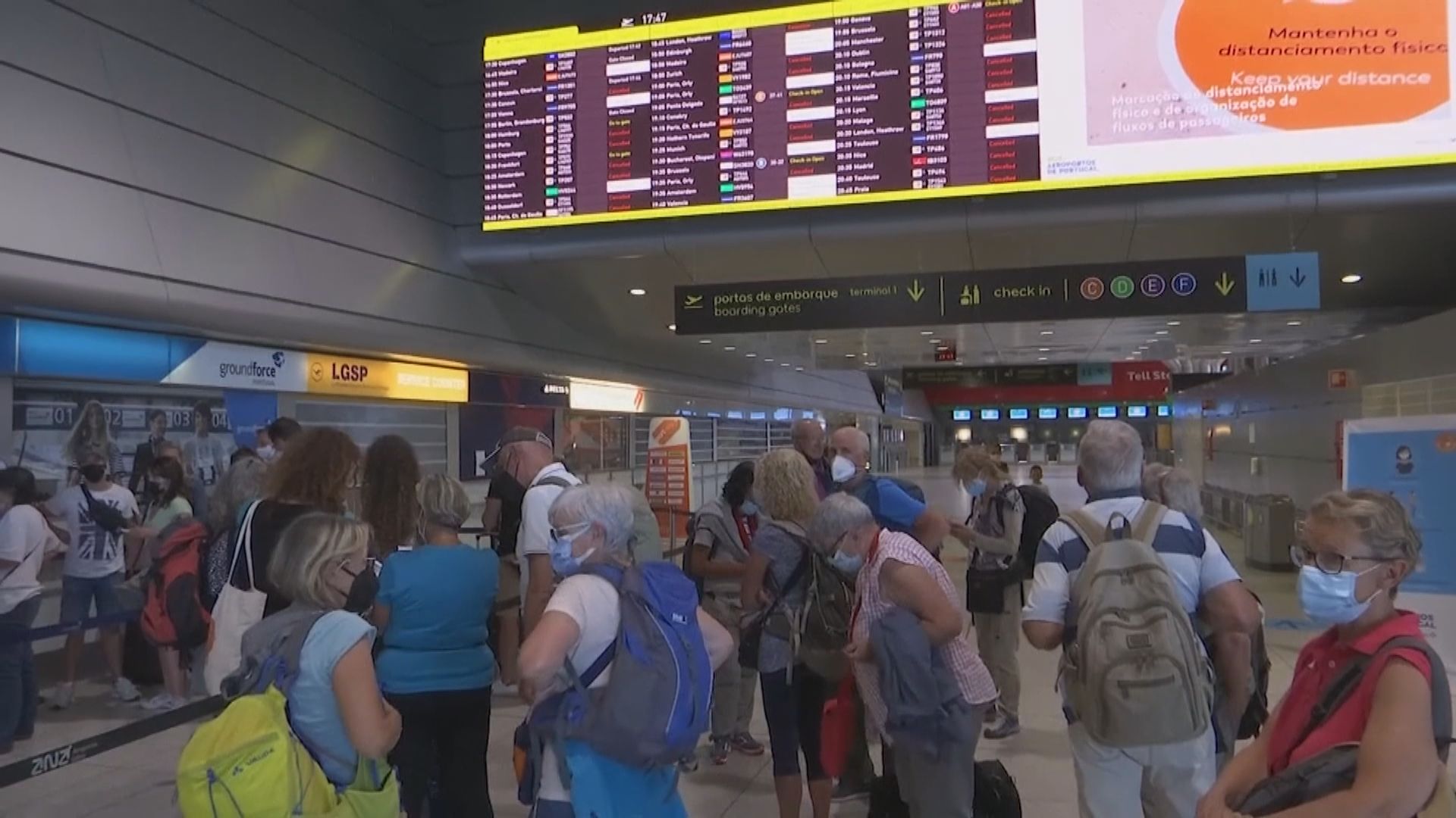 葡萄牙機場工作人員罷工逾二百航班取消