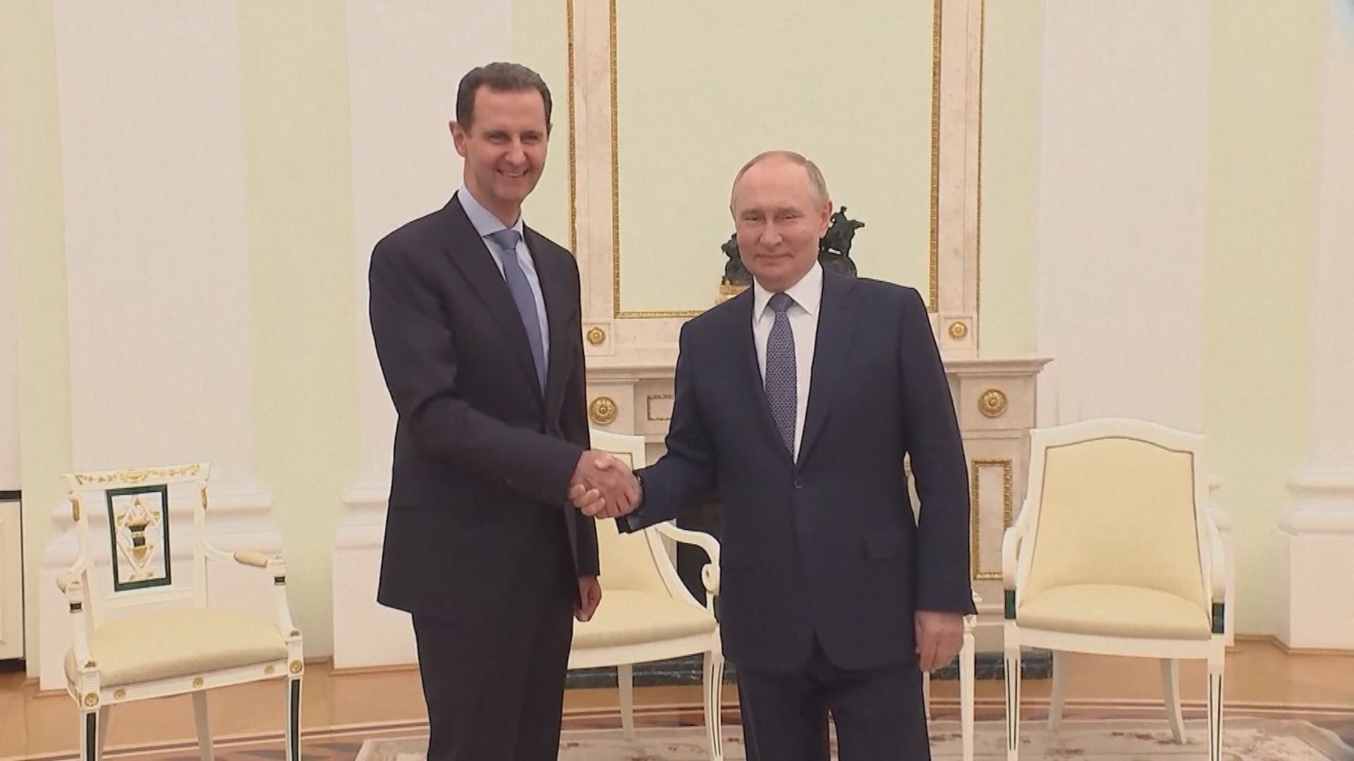 俄羅斯總統普京和到訪的敘利亞總統巴沙爾會面　討論中東局勢