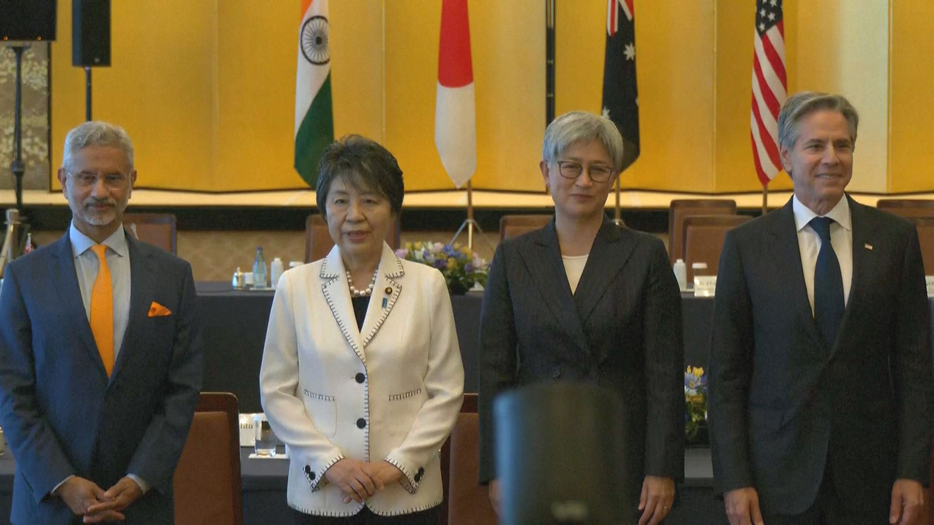 四方安全對話外長會議日本舉行　會議聯合聲明強烈關注南海軍事化