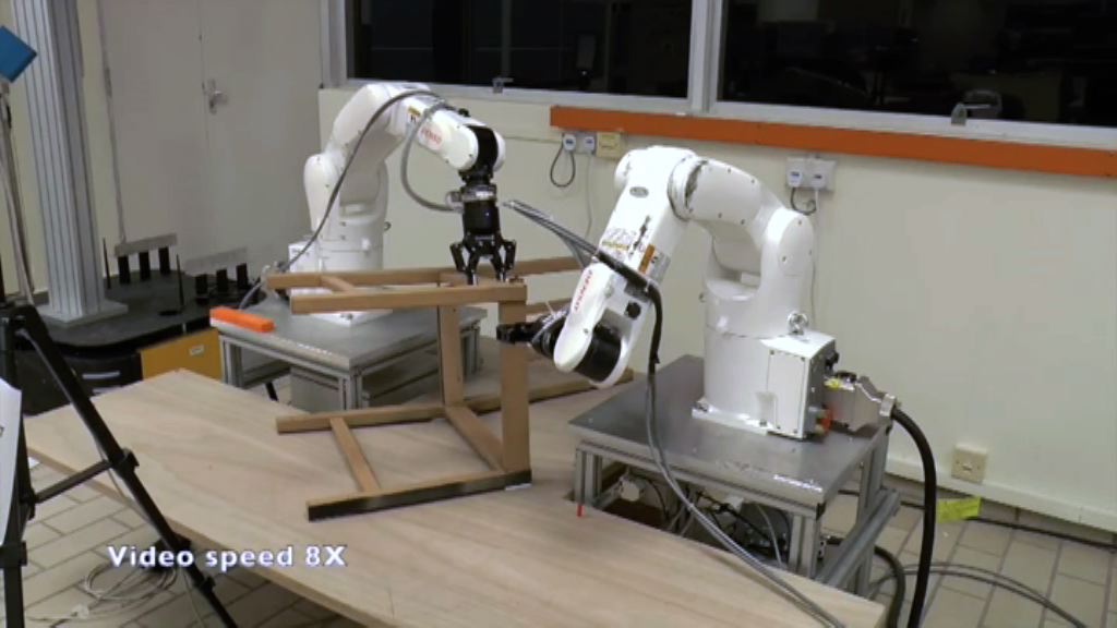 新加坡團隊研究機械臂組裝椅子
