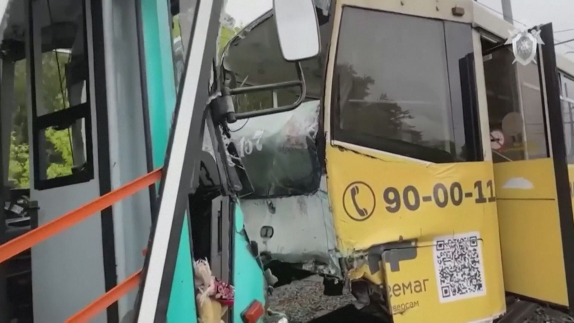 俄羅斯電車相撞 至少一死過百傷