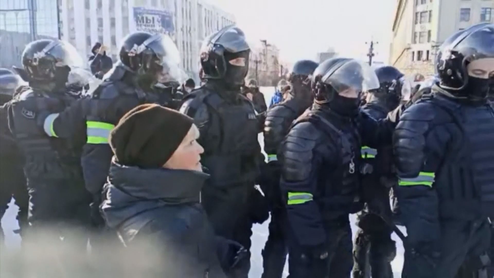俄羅斯有示威抗議拘捕納瓦爾尼