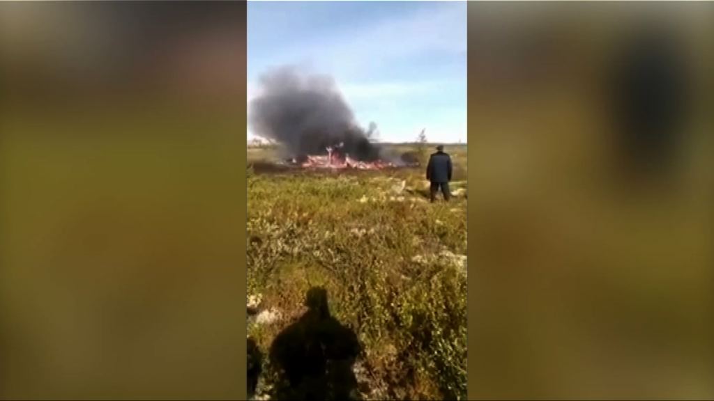 俄羅斯直升機墜毀18人死