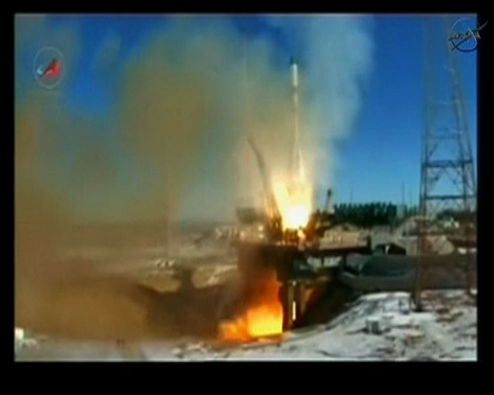 
俄發射火箭為國際太空站補給