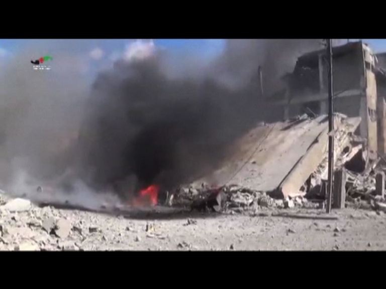 俄軍對敘空襲擊中伊斯蘭國目標