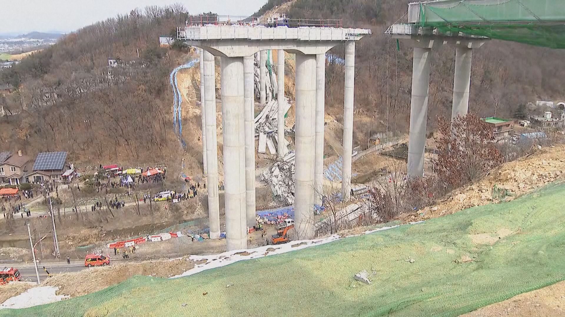 南韓在建高速公路橋樑倒塌4死6傷　死者包括兩名中國工人