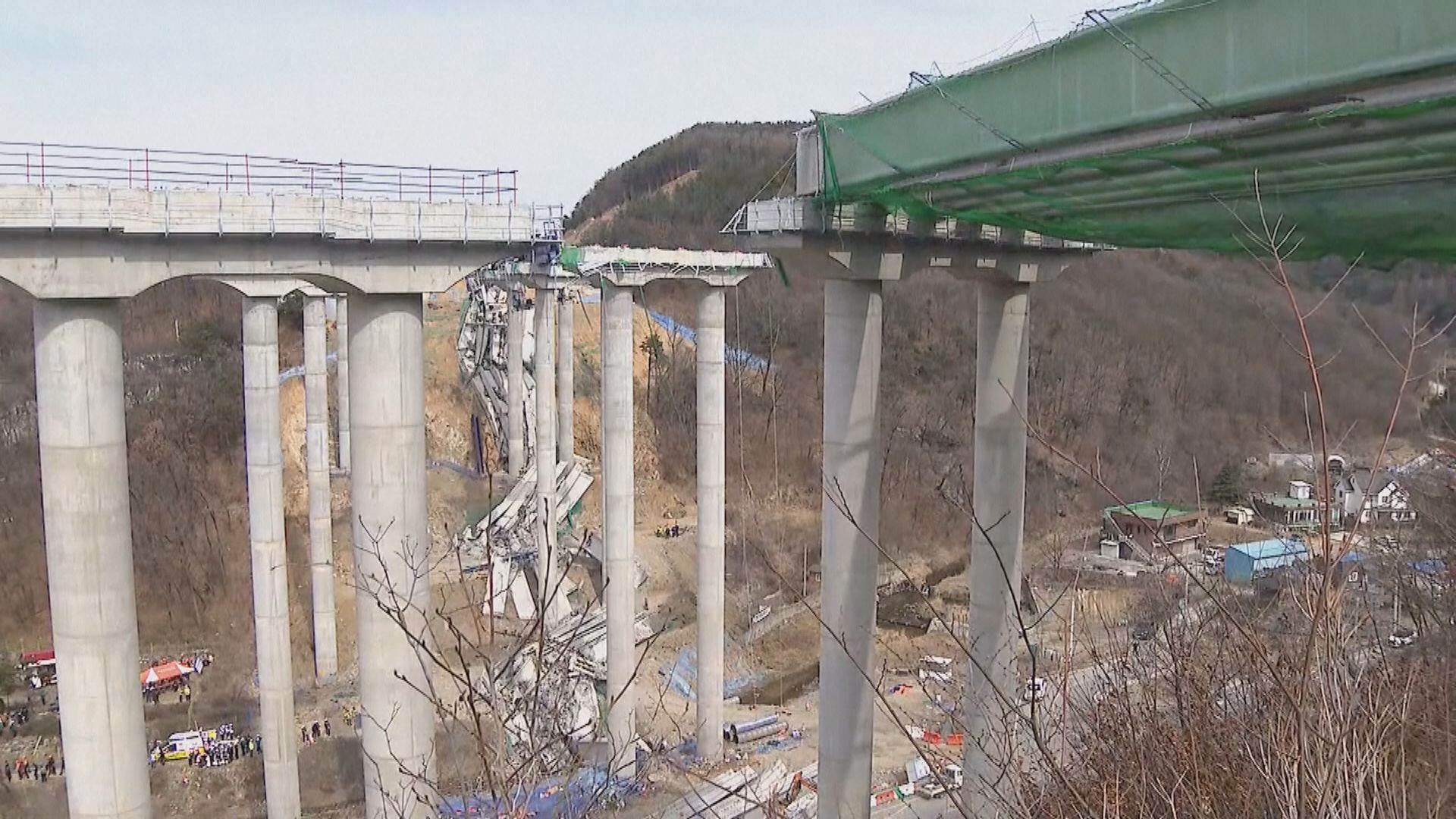 南韓在建高速公路橋樑倒塌4死6傷　死者包括兩名中國工人