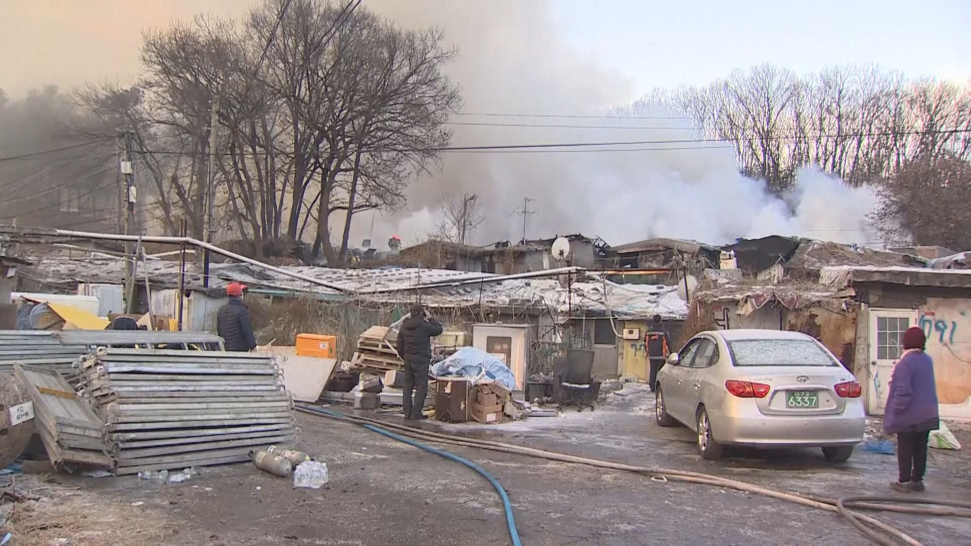 首爾貧民窟大火約五百人要疏散