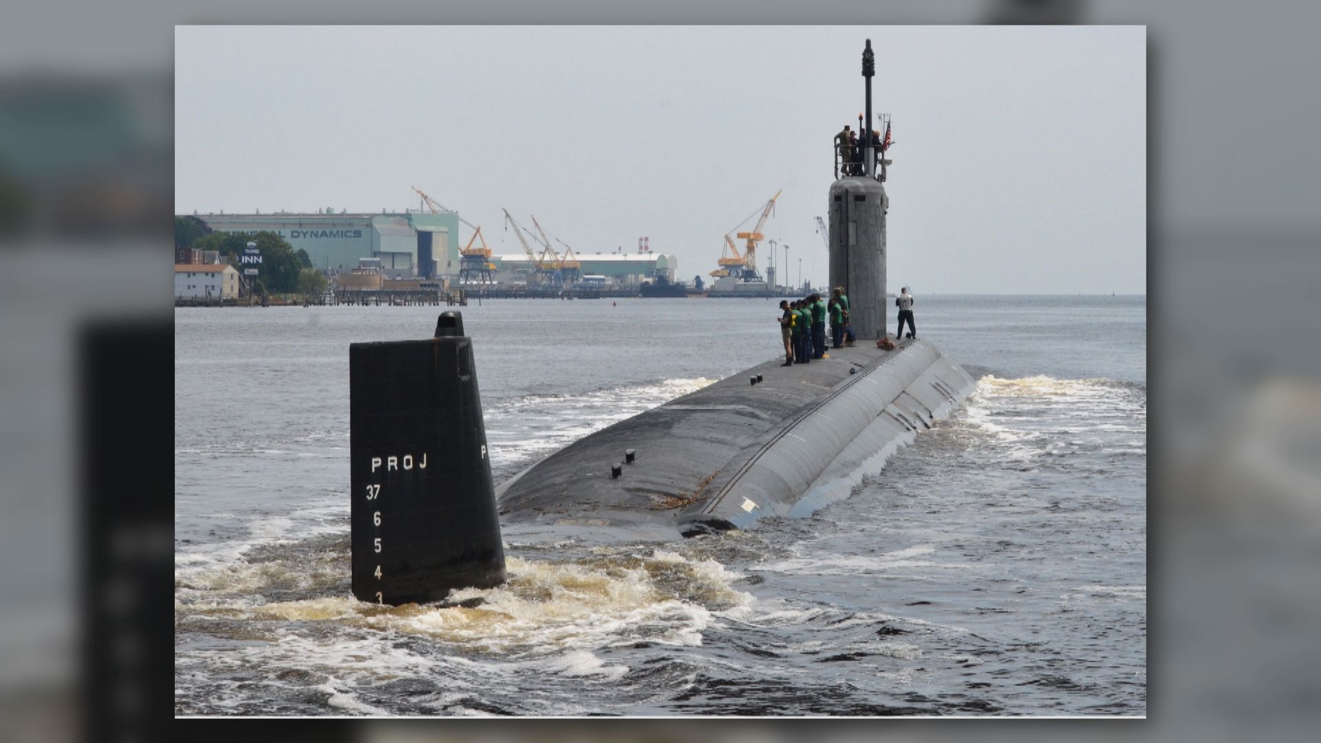 美軍核潛艇密蘇里號停靠南韓釜山