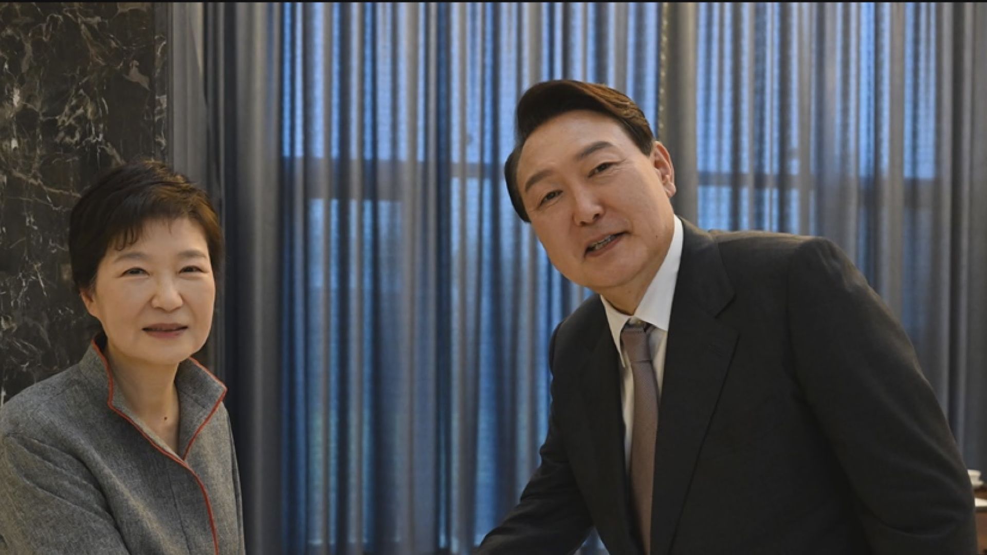 南韓候任總統尹錫悅拜訪朴槿惠