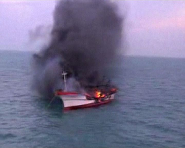 
南韓漁船著火六死一失蹤