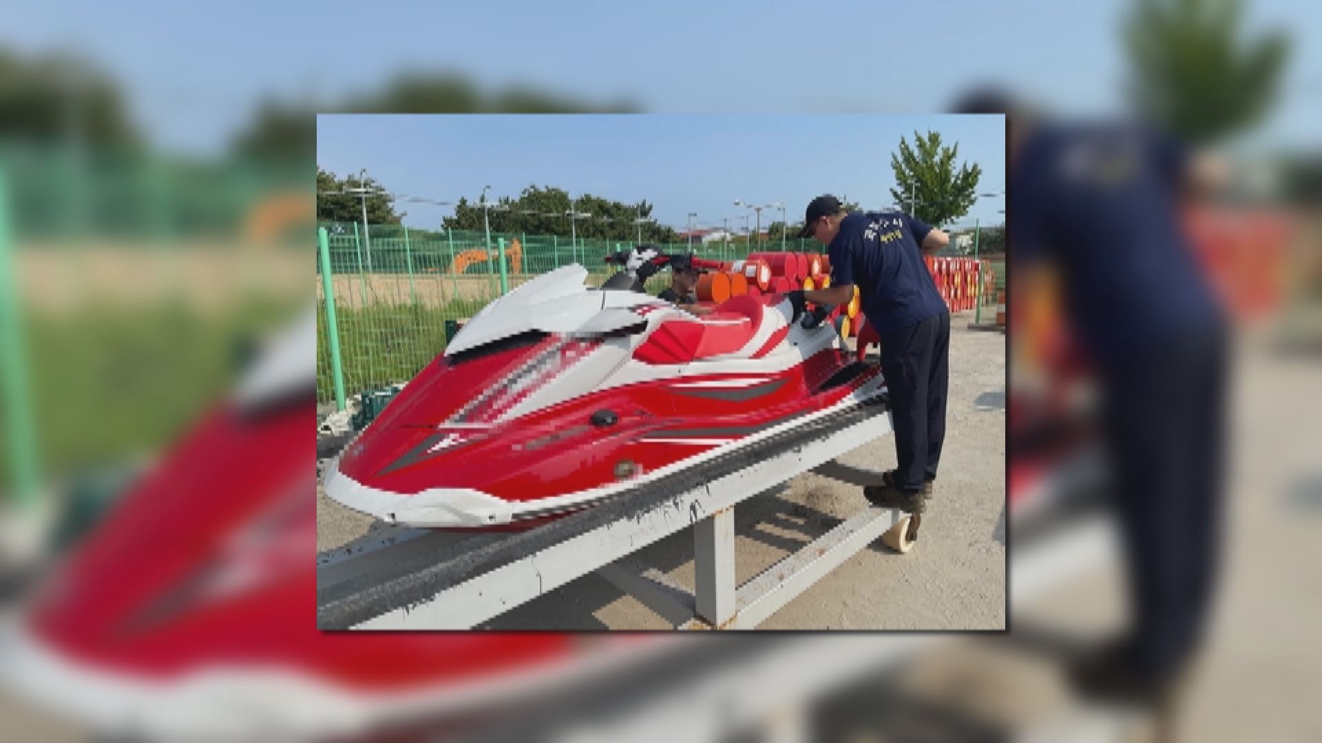 中國偷渡客騎水上電單車前往南韓後被捕