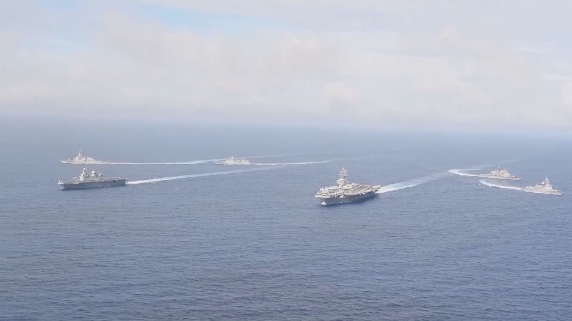南韓及美國舉行航母戰鬥群演習
