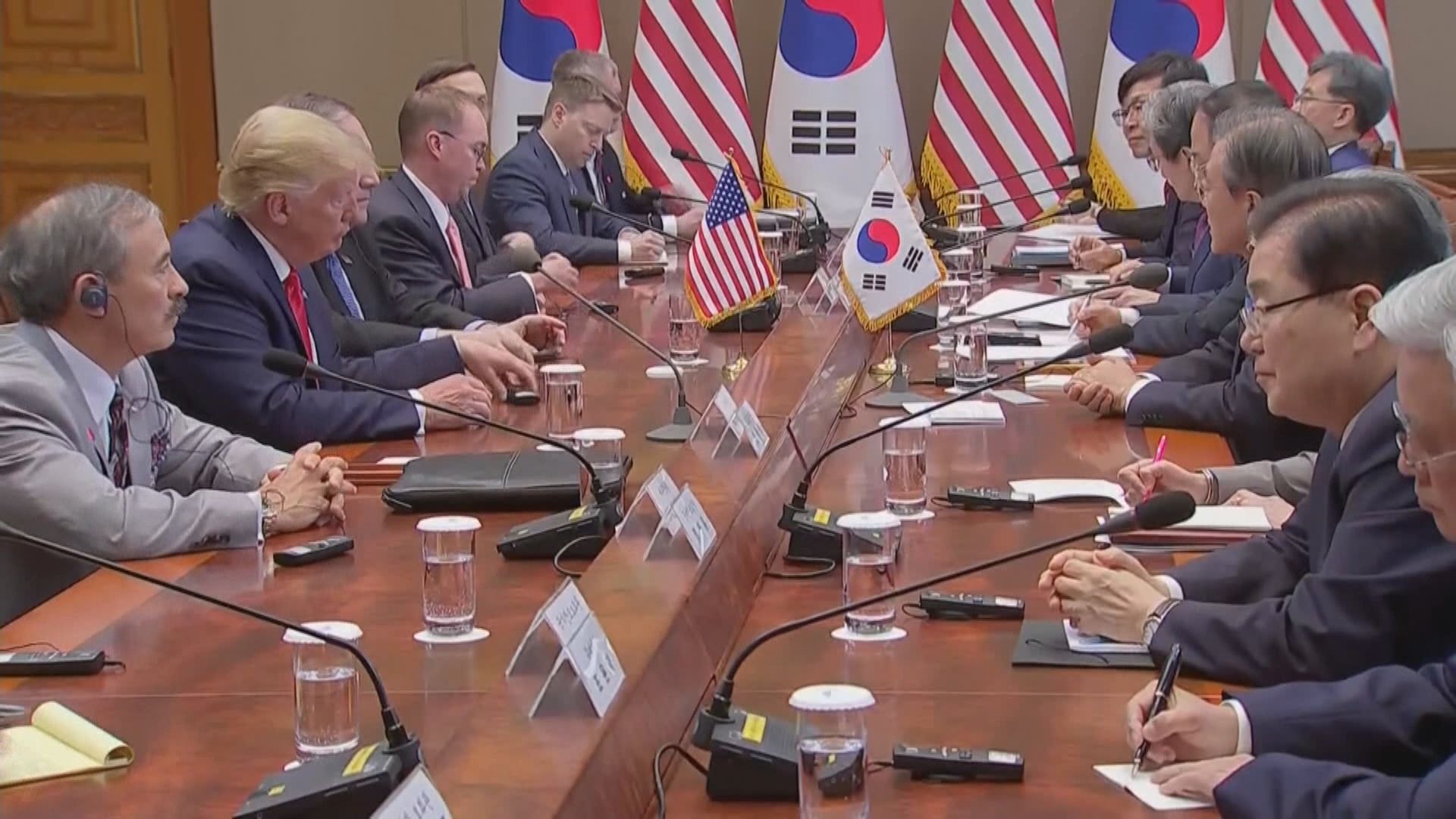 美韓首腦會談討論到貿易平衡等議題