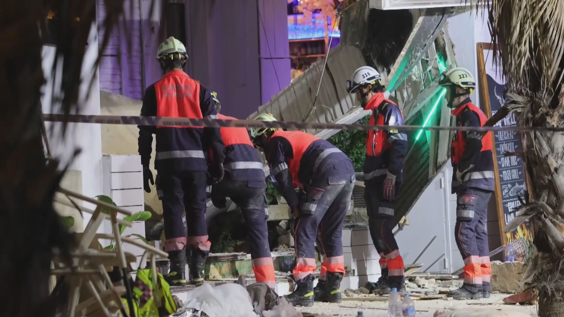 西班牙馬略卡島兩層高餐廳倒塌 最少四死逾二十傷