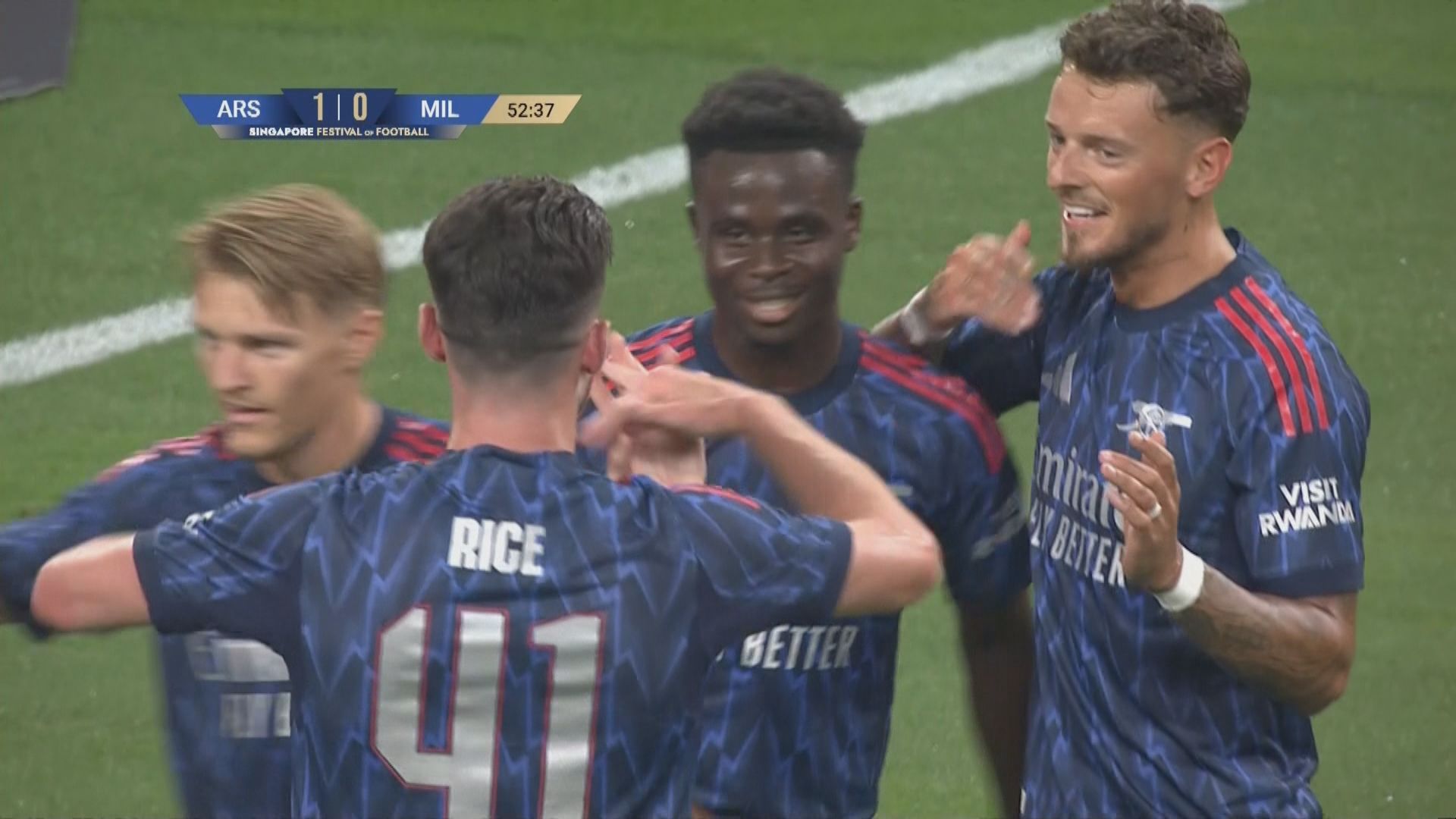 足球友誼賽　阿仙奴 1:0 AC米蘭