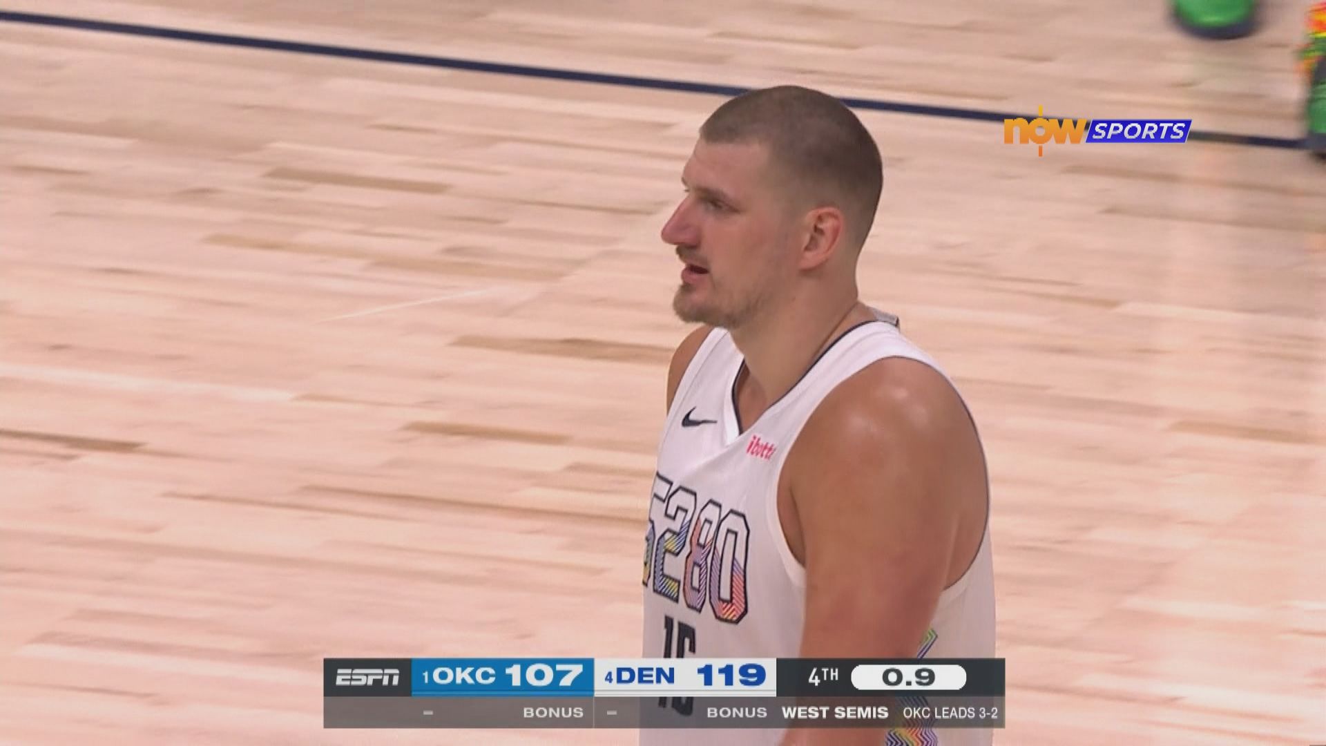 NBA季後賽西岸四強 雷霆 107:119 金塊 (場數 3:3)