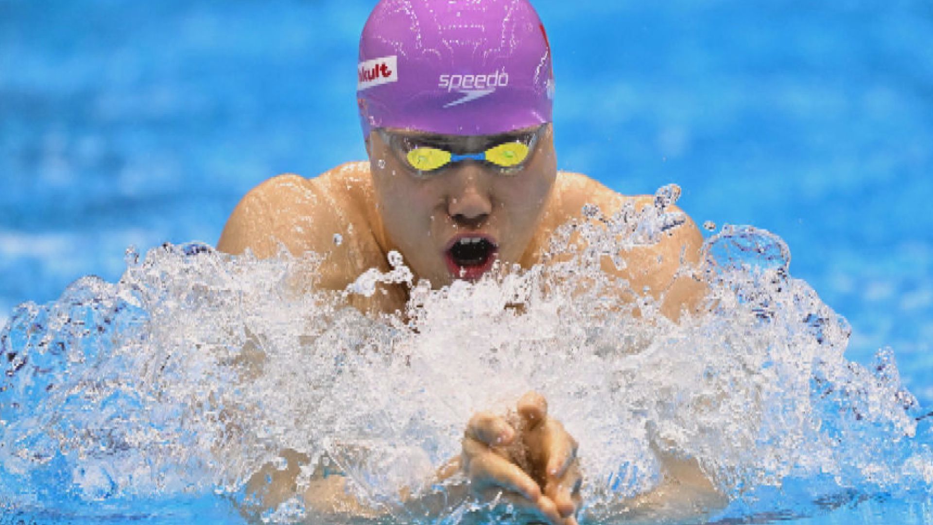 覃海洋摘下中國男子首面世錦賽蛙泳金牌