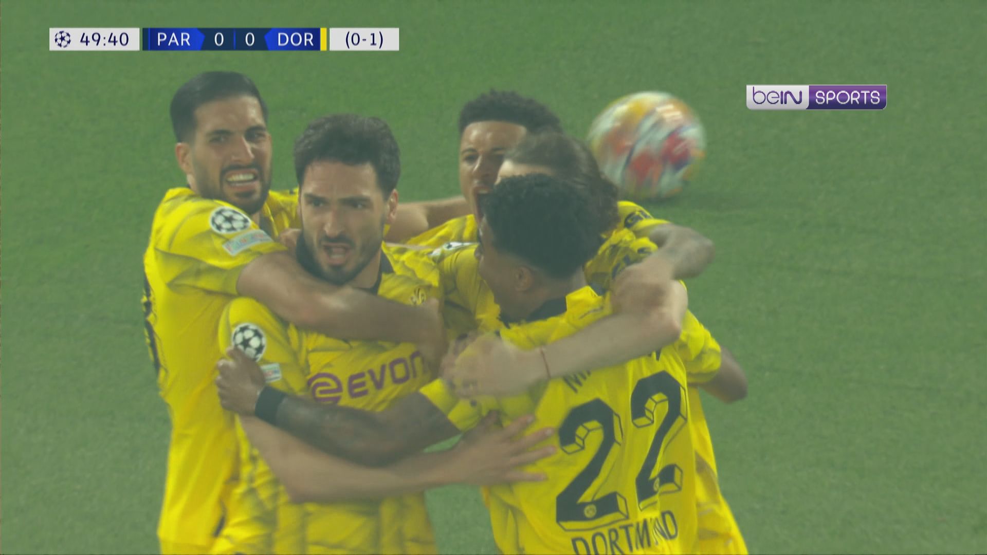 Demi-finale retour de la Ligue Europa Paris Saint-Germain 0:1 Borussia Dortmund (score total 0:2)