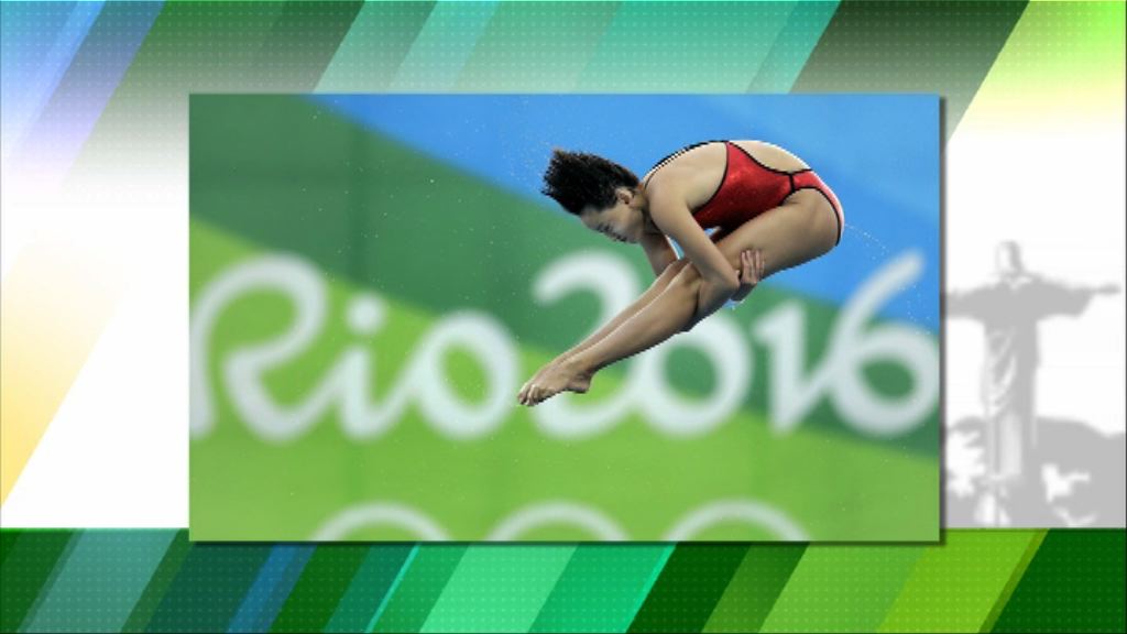 女子跳水十米台中國包辦金銀牌