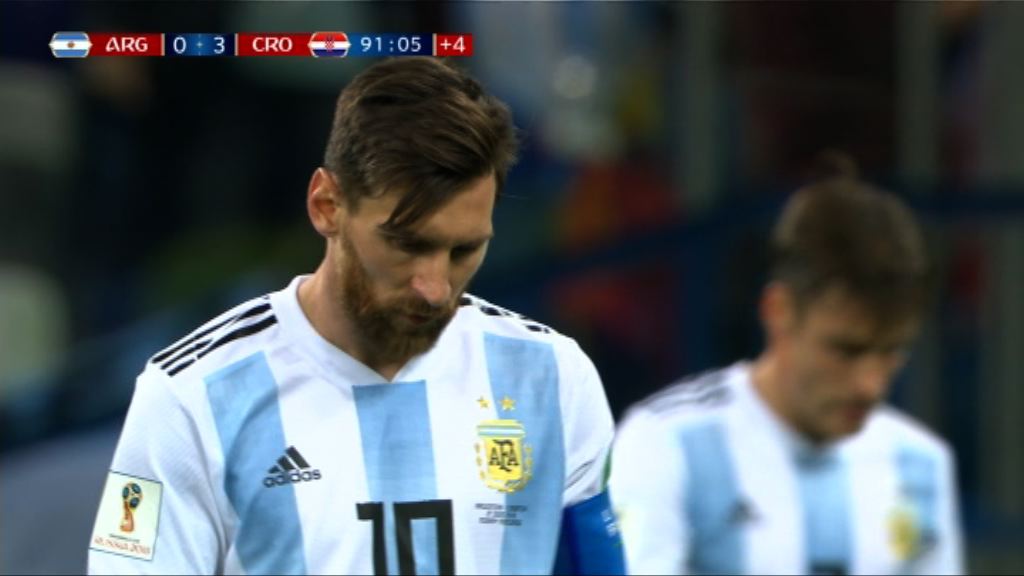 世界盃D組　阿根廷 0:3 克羅地亞
