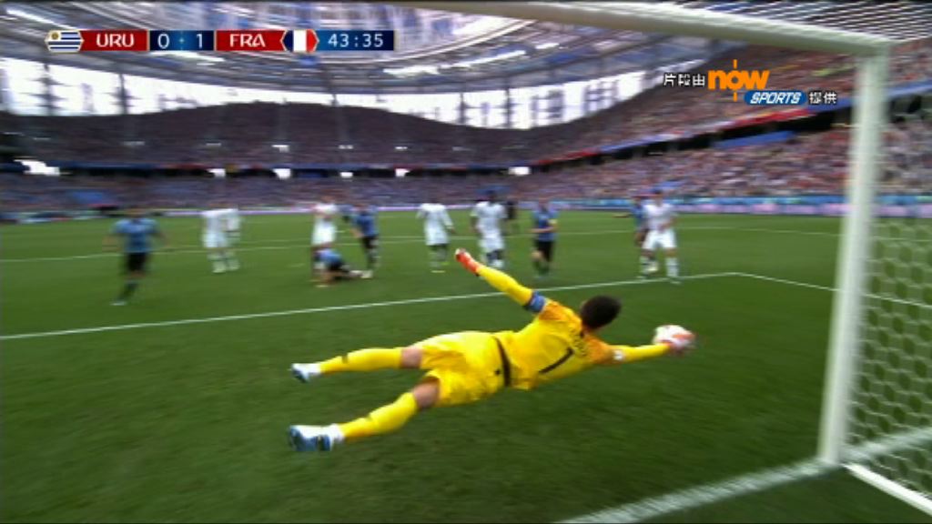 世界盃八強　烏拉圭0:2法國