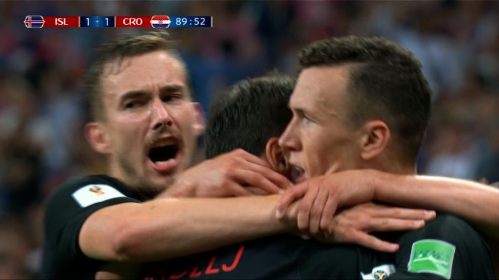 世界盃D組 冰島 1:2 克羅地亞