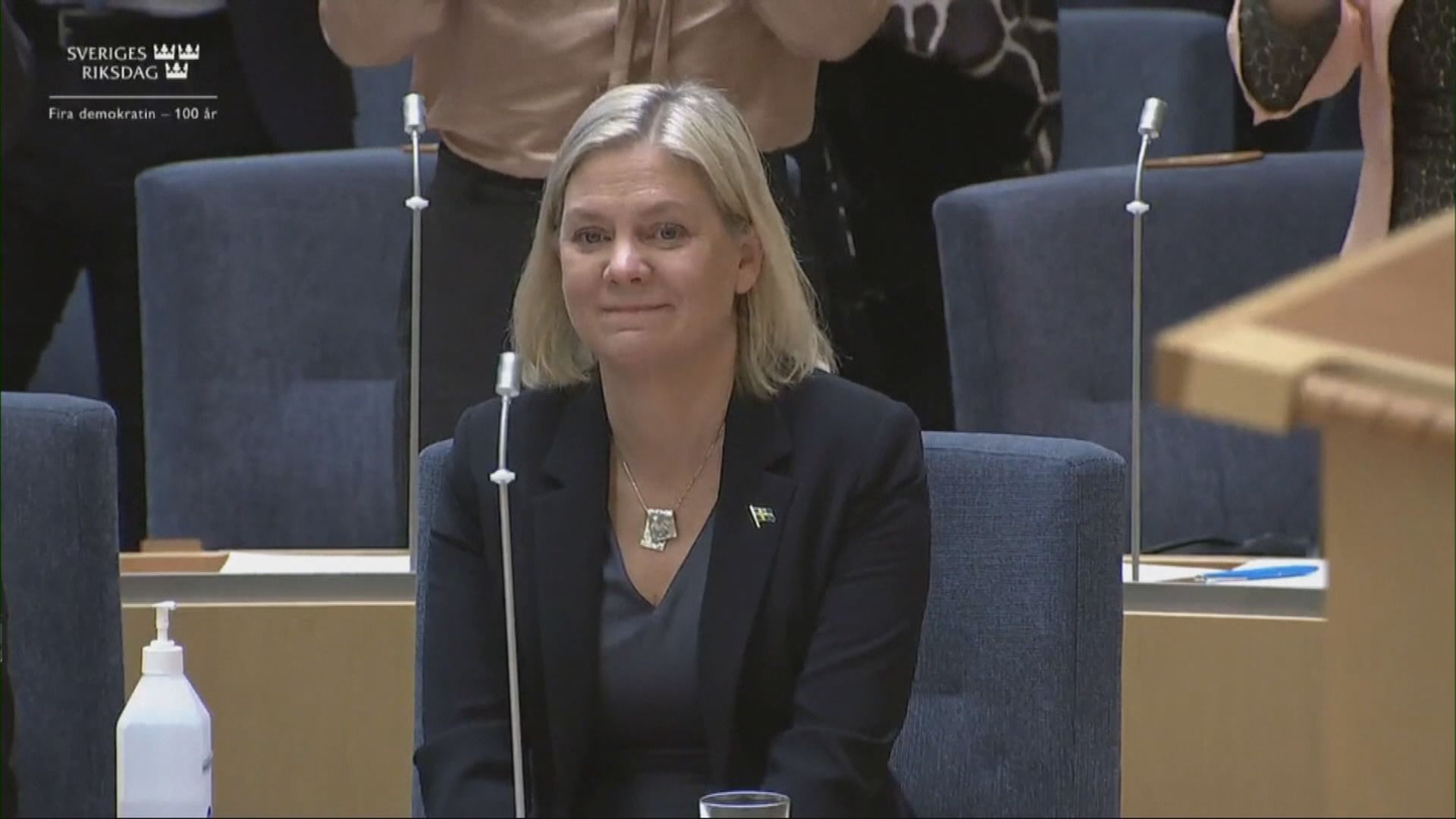 瑞典國會再次選出社民黨黨魁安德森出任首相