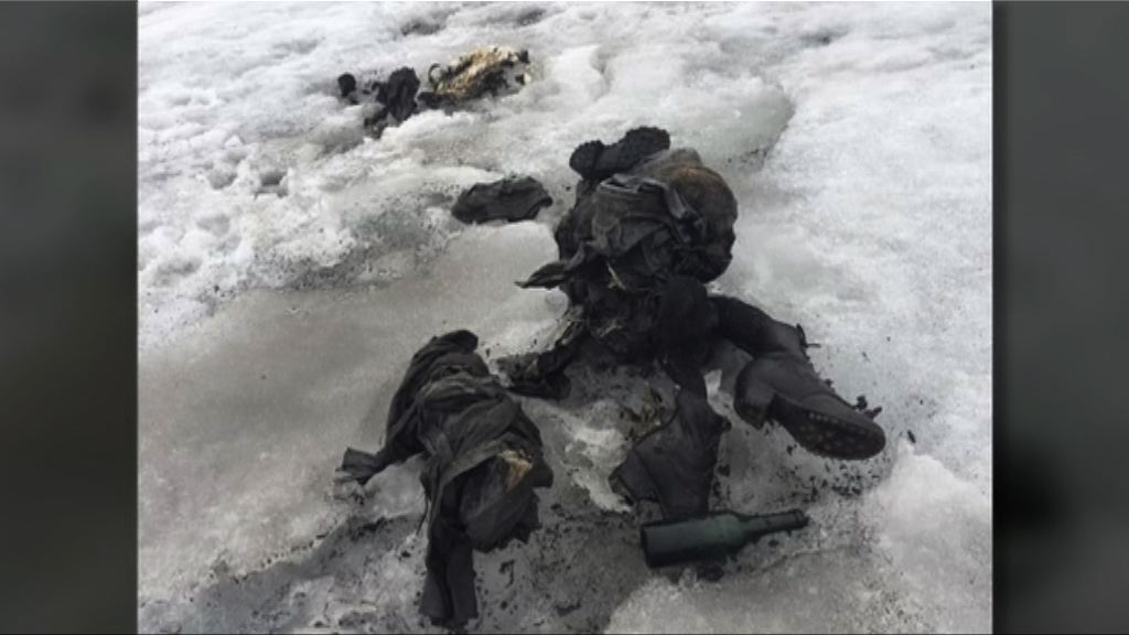 瑞士冰川發現失蹤75年夫婦屍體