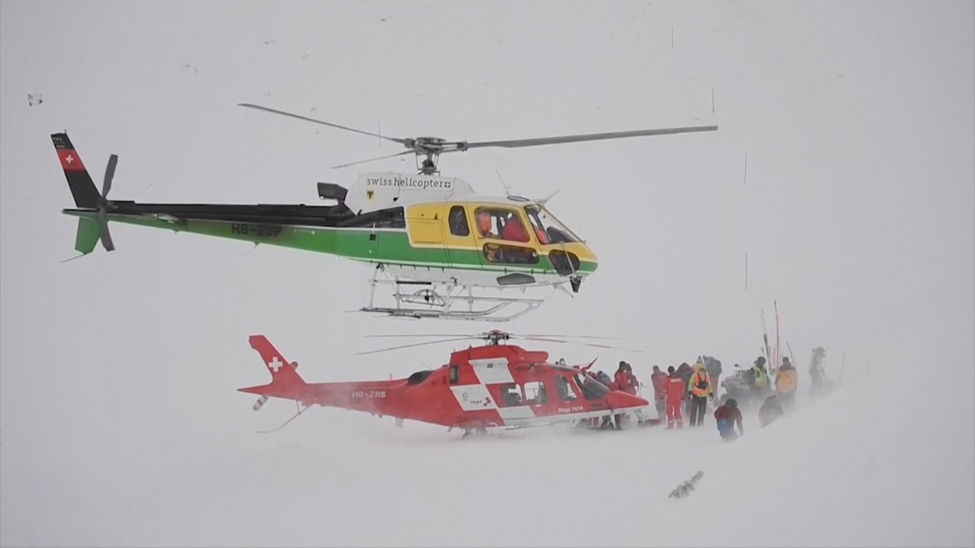 瑞士滑雪道雪崩兩人受傷