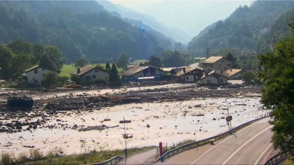 泥石流再侵襲瑞士東部山區小鎮
