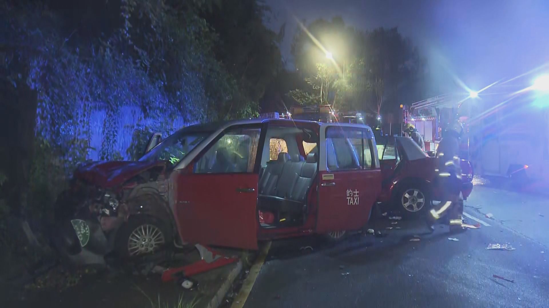 大埔公路三車相撞釀三傷
