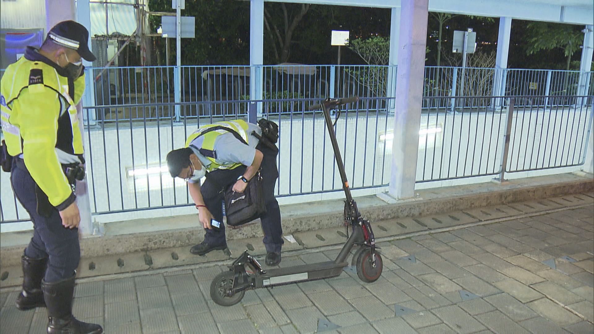 沙田駕電動滑板車男子與警員相撞2人送院