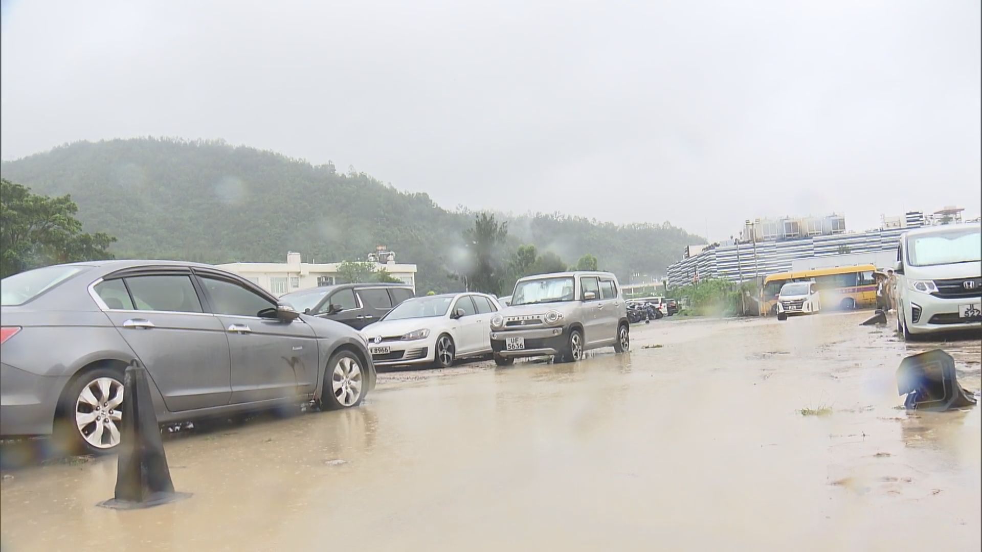 康城露天停車場水浸逾百車 區議員指情況罕見