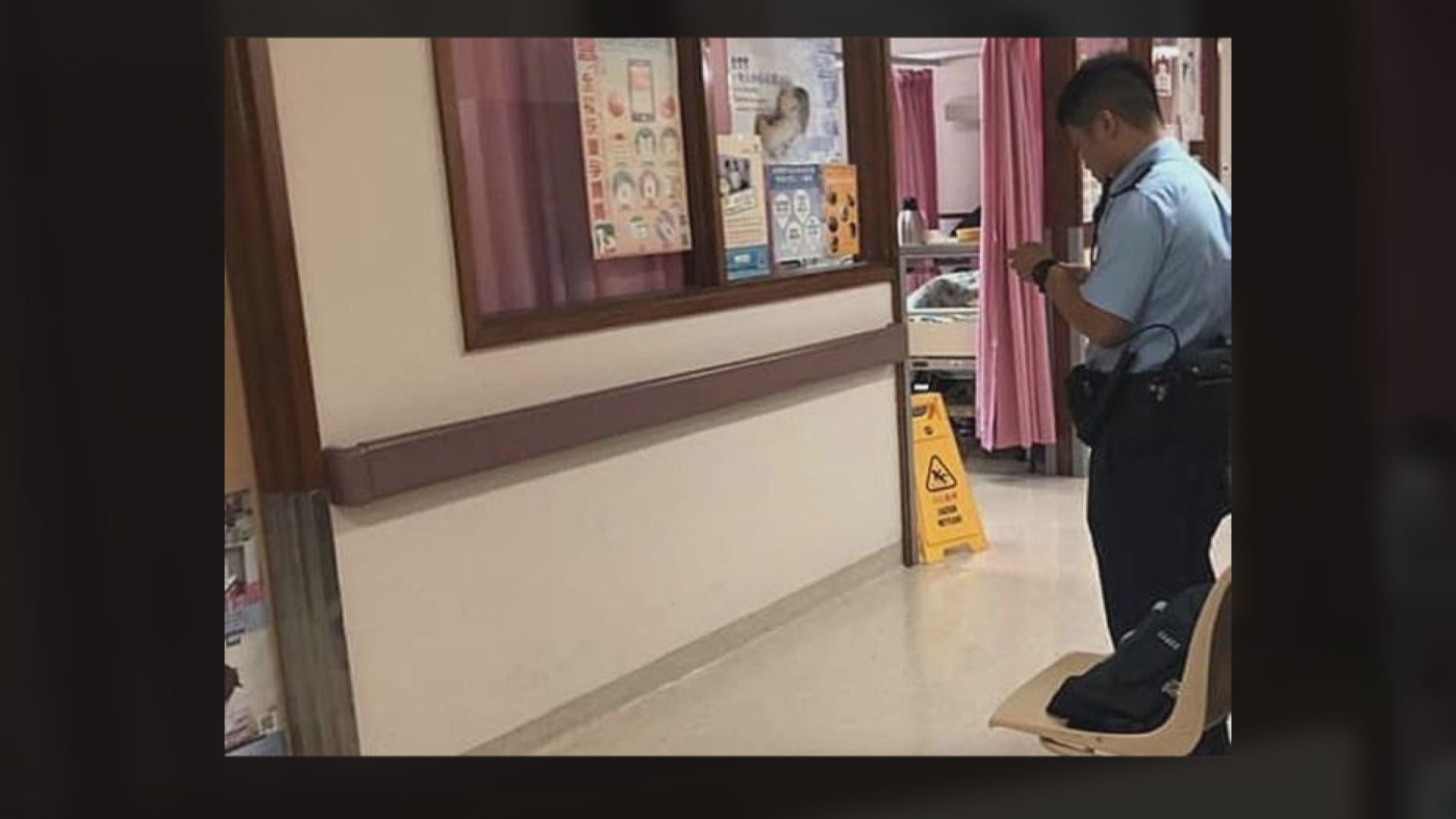 警方：屯門被捕孕婦入院男警只在病房外看守