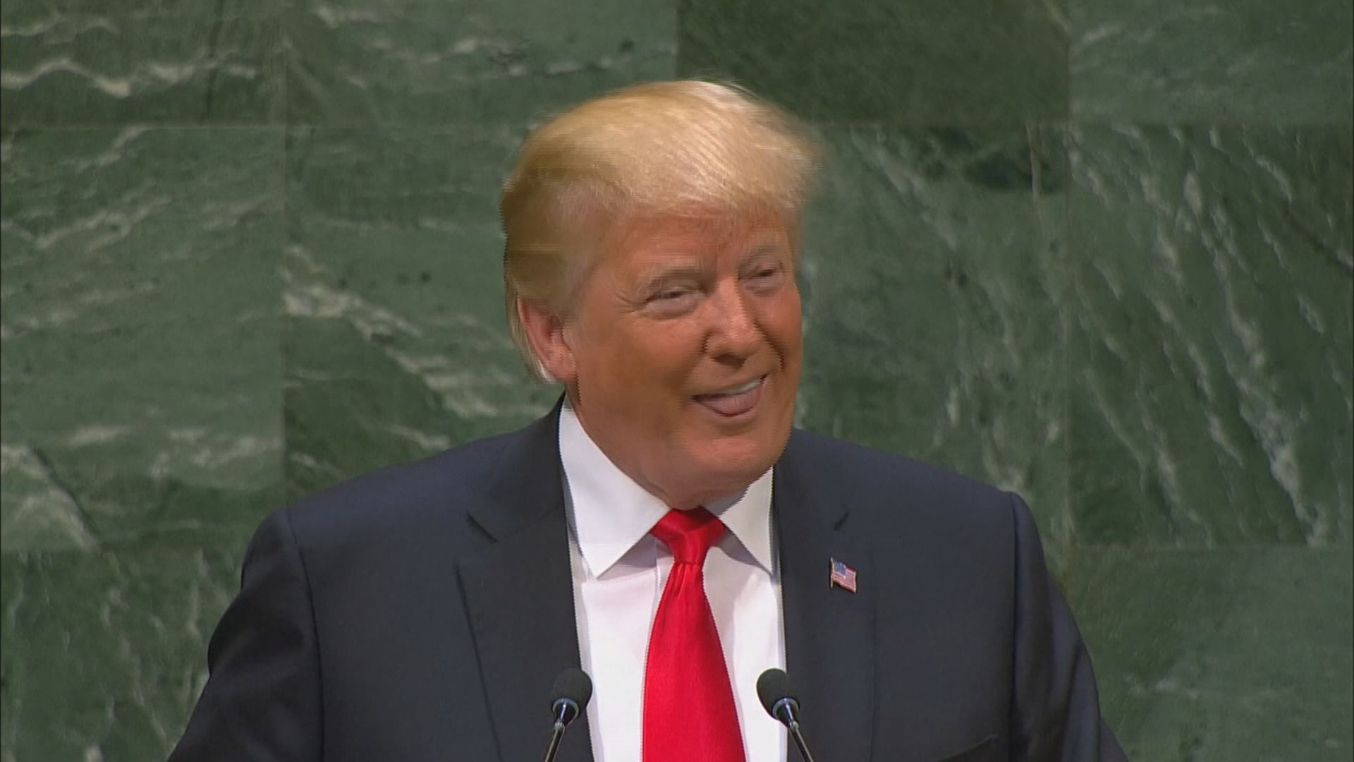 特朗普在聯合國大會演說高舉美國優先主義