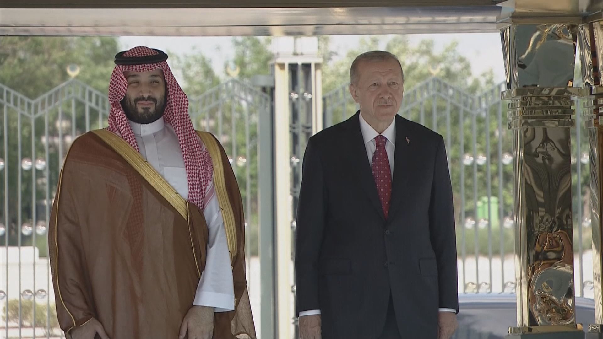 沙特王儲到訪土耳其與埃爾多安舉行會談