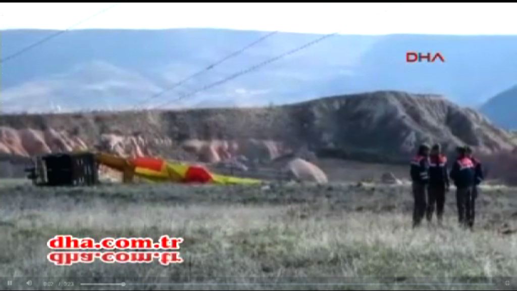 土耳其熱氣球墜毀一遊客死亡