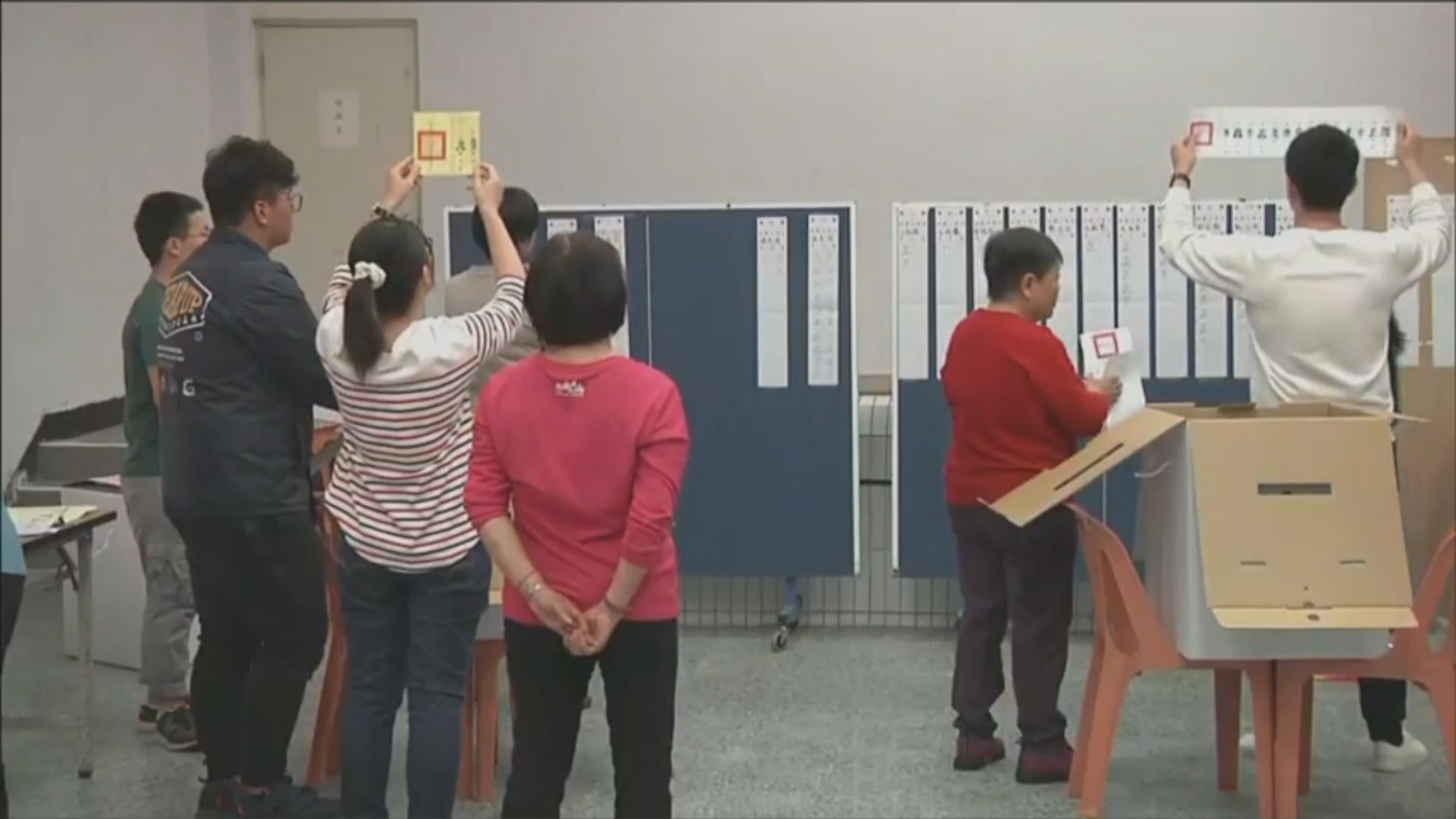 台灣九合一選舉正在點票