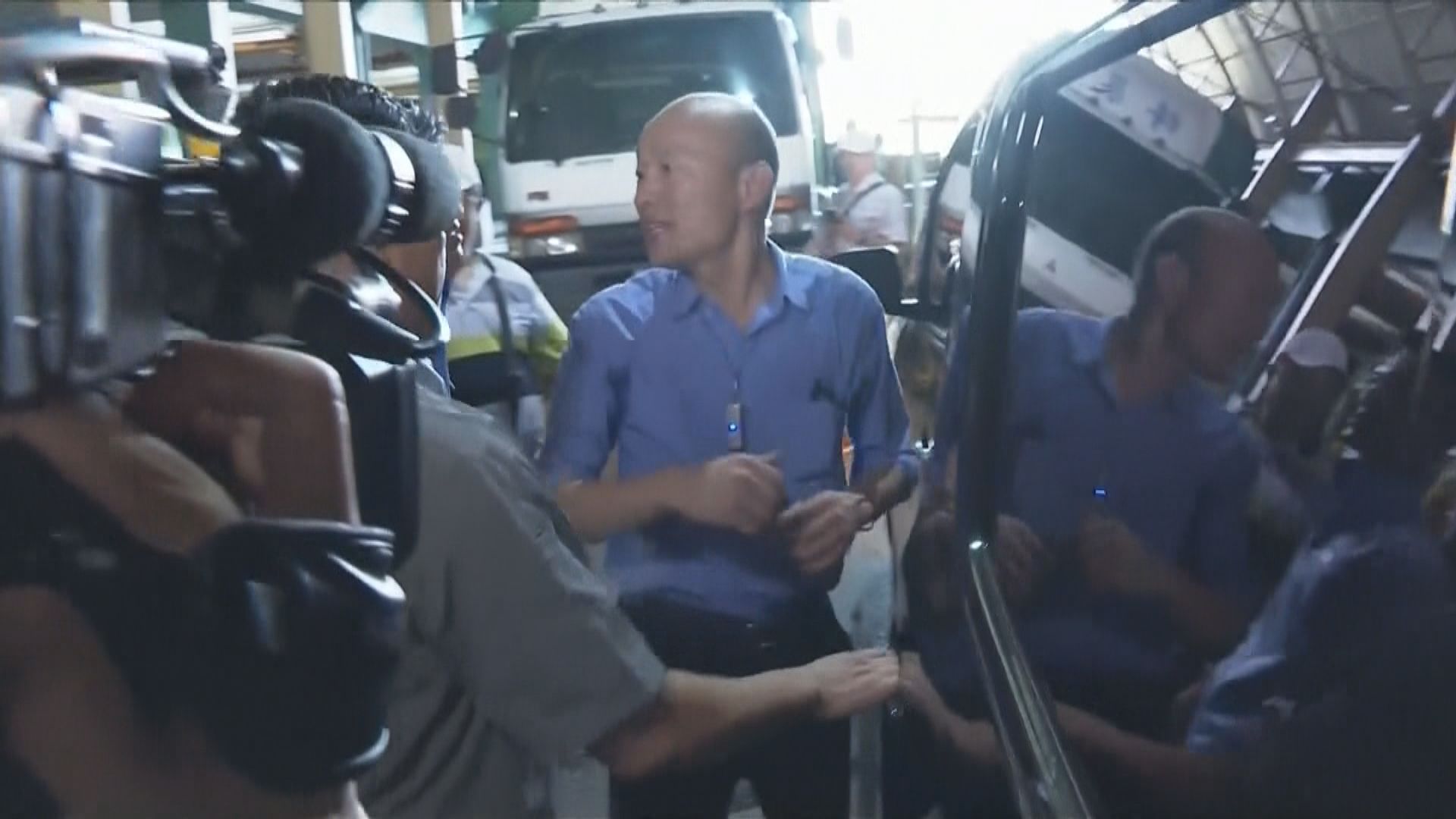 韓國瑜指控其座駕被國家機器裝追蹤器