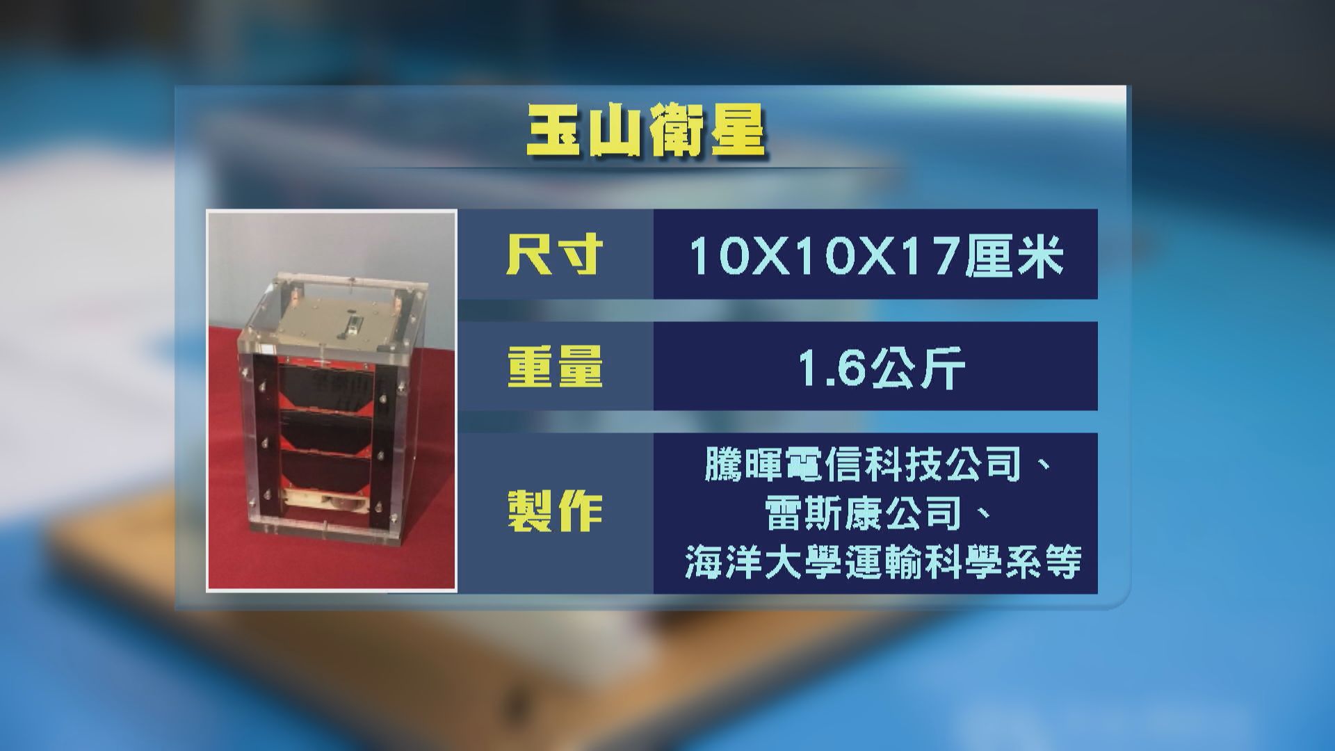台灣兩自製小型衛星任務壽命屆滿退役