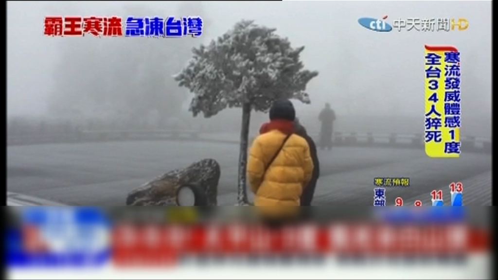 寒流襲台灣　三十多人猝死